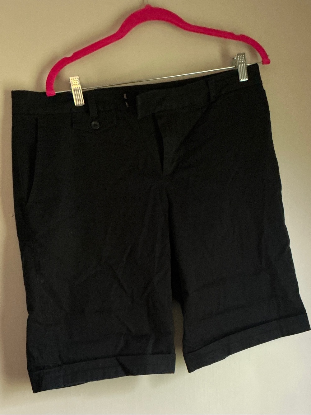 Banana Republic Black Flat-Front Men's Shorts